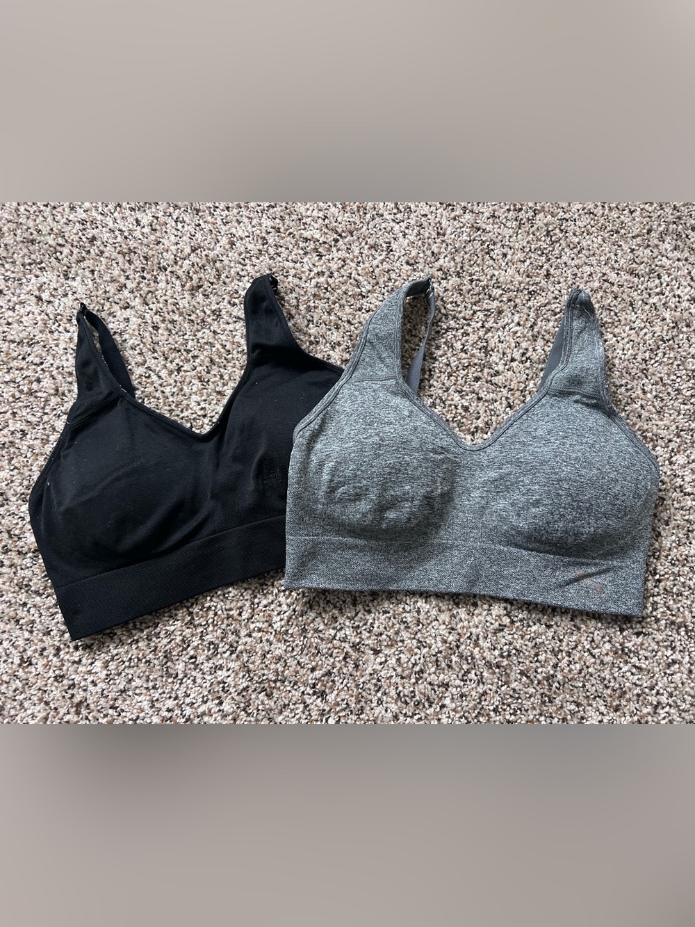 Bundle Black and grey puma sports bra activewear